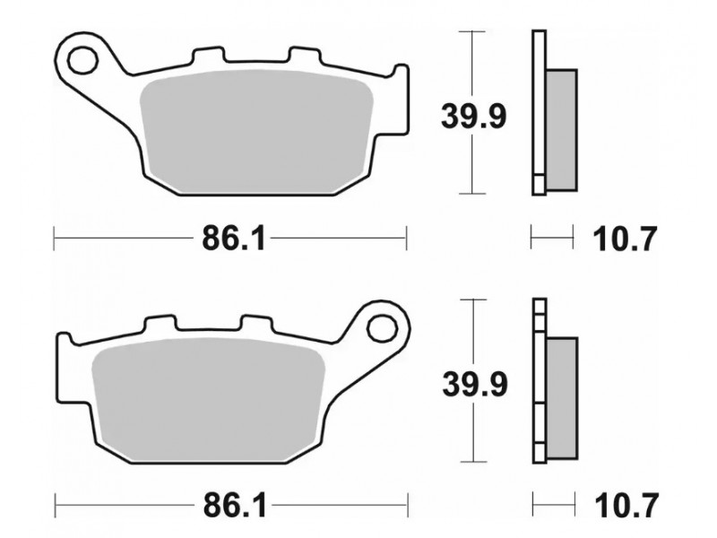 Гальмівні колодки SBS Standard Brake Pads, Ceramic 614HF